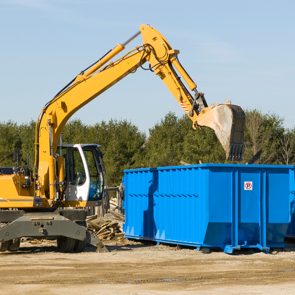 are there any restrictions on where a residential dumpster can be placed in Tecumseh Michigan